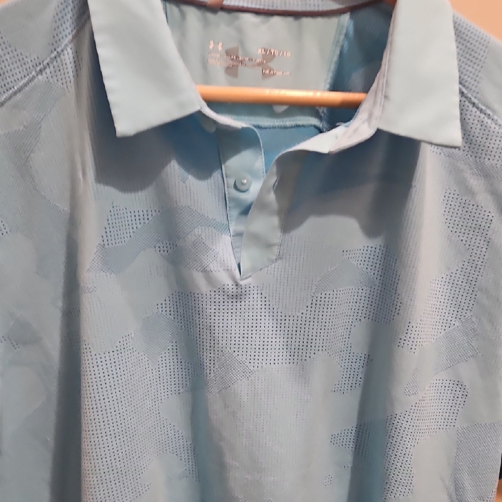 Under Armour Men's Sky Blue Polo Shirt